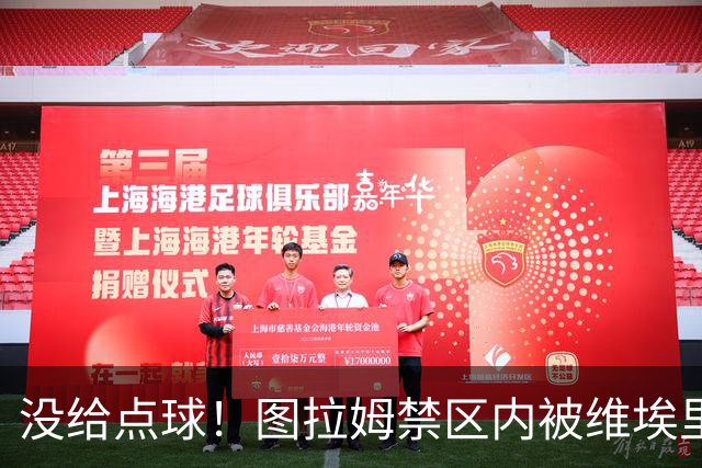 没给点球！图拉姆禁区内被维埃里踢倒，裁判没有表示